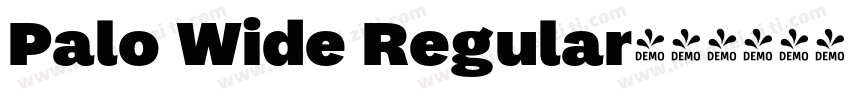 Palo Wide Regular字体转换